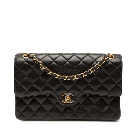 Chanel Handbags - Pre-Loved Chanel Medium Quilted Lambskin Gold and Silver Combo CC Double Flap